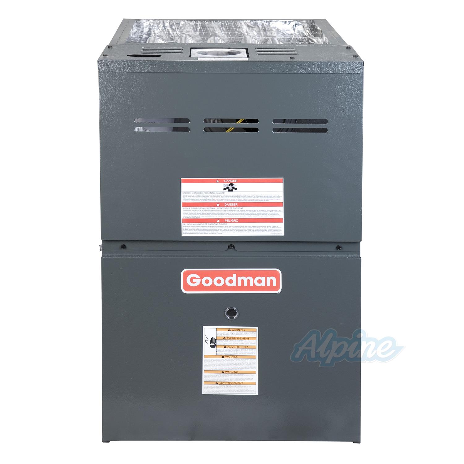 Goodman GMS81005CN 100,000 BTU Furnace, 80% Efficiency, Single-Stage